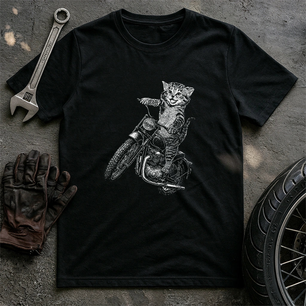 Cat Biker T-shirt