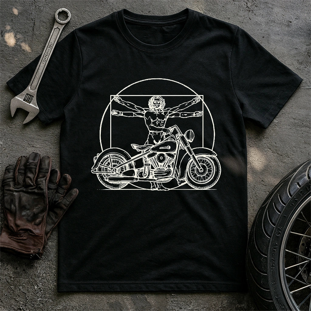 Vitruvian Biker T-shirt
