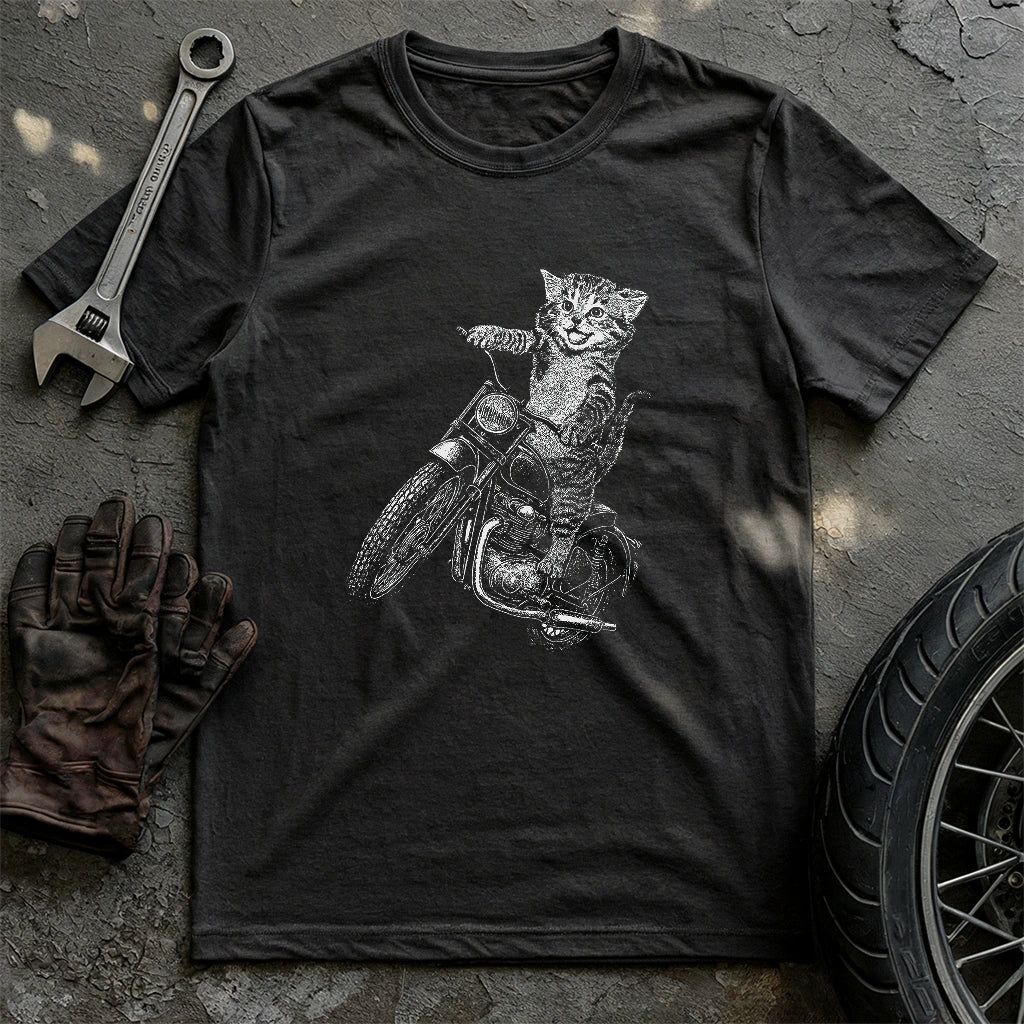 Cat Biker T-shirt