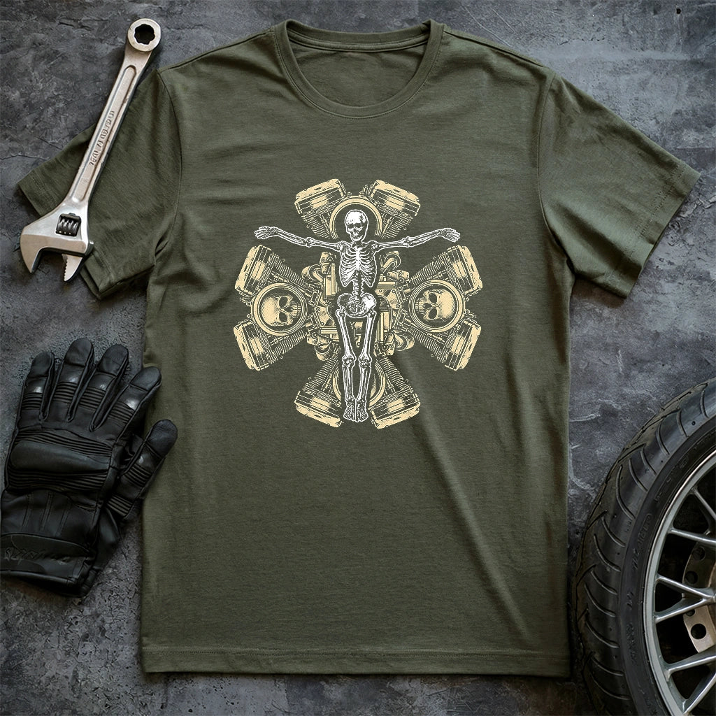 Chopperholic Cross T-shirt