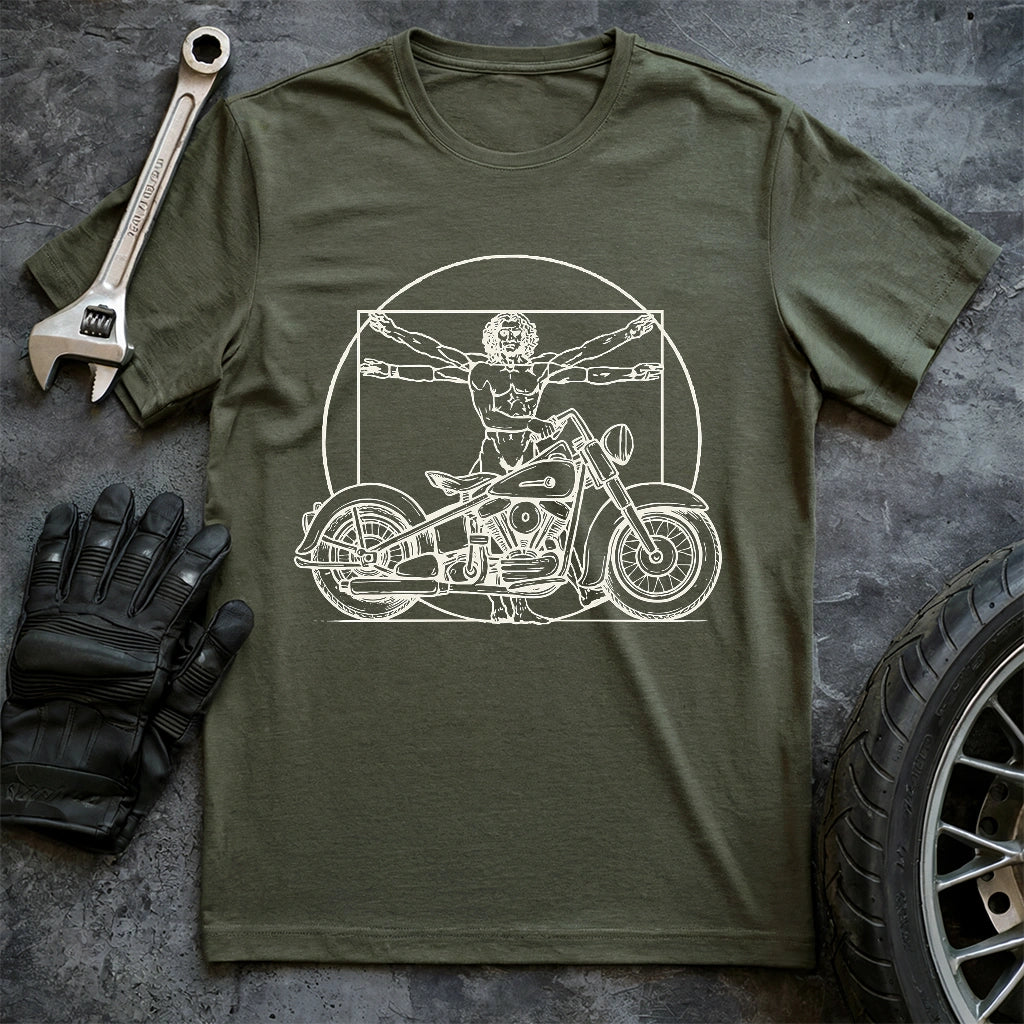 Vitruvian Biker T-shirt