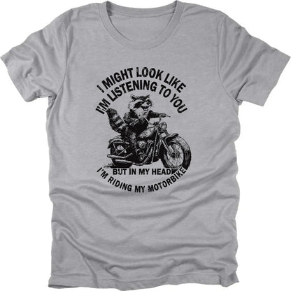 In My Head, I Ride Raccoon T-shirt
