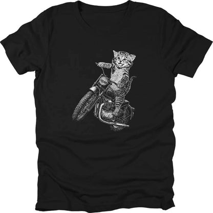 Cat Biker T-shirt