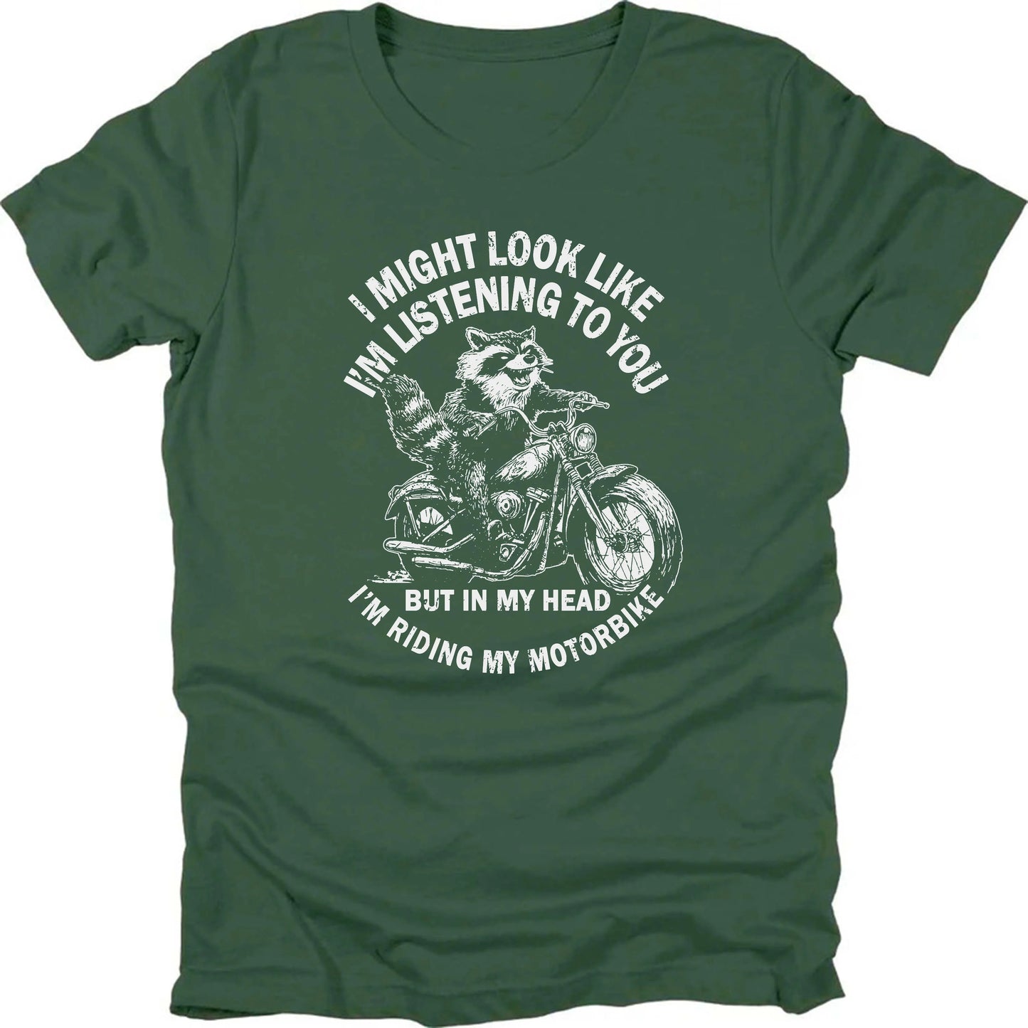 In My Head, I Ride Raccoon T-shirt