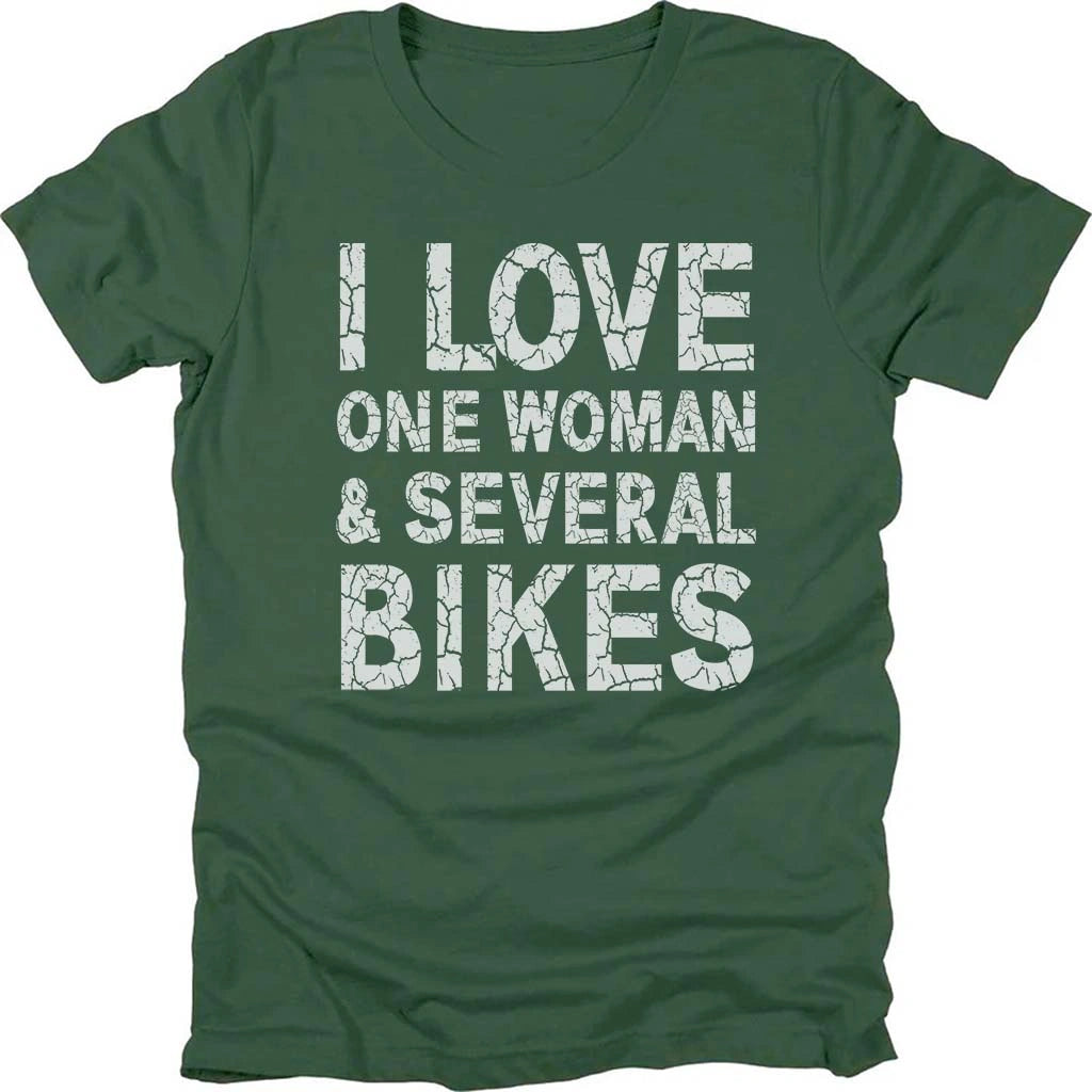 I Love One Woman And Several Bikes T-shirt