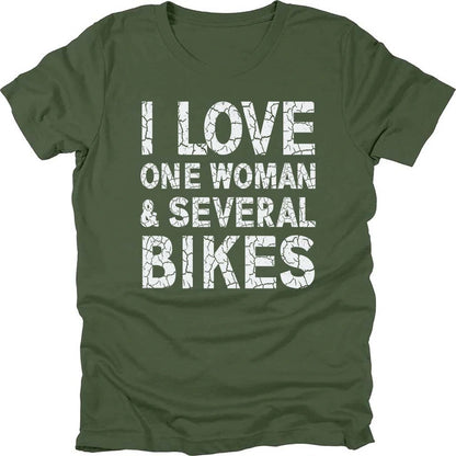 I Love One Woman And Several Bikes T-shirt