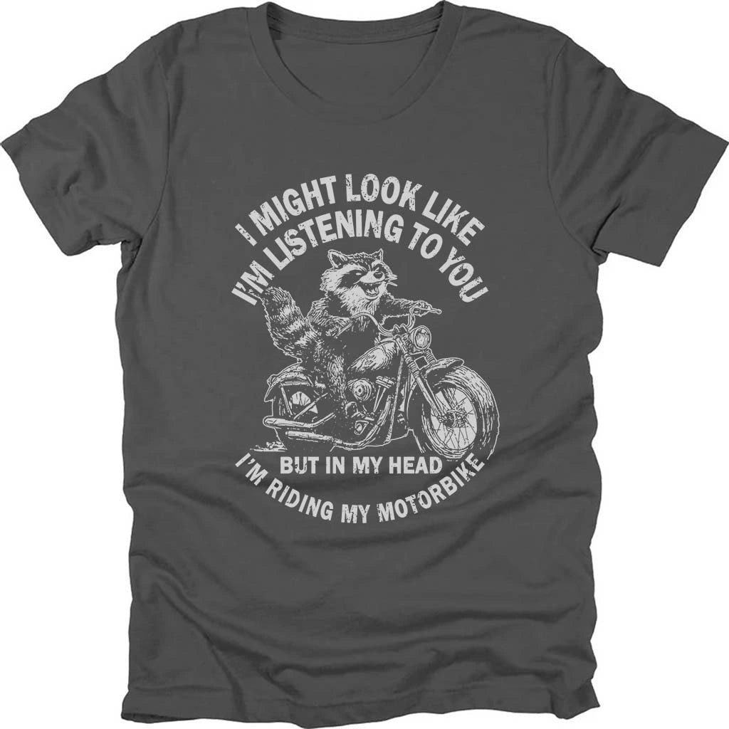 In My Head, I Ride Raccoon T-shirt
