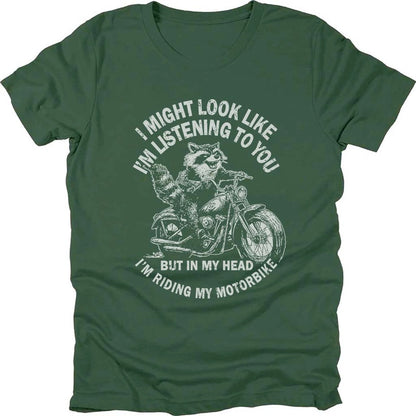 In My Head, I Ride Raccoon T-shirt