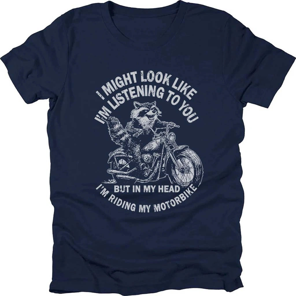 In My Head, I Ride Raccoon T-shirt