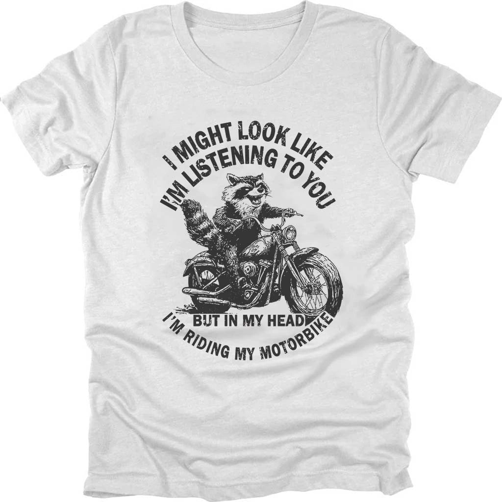 In My Head, I Ride Raccoon T-shirt
