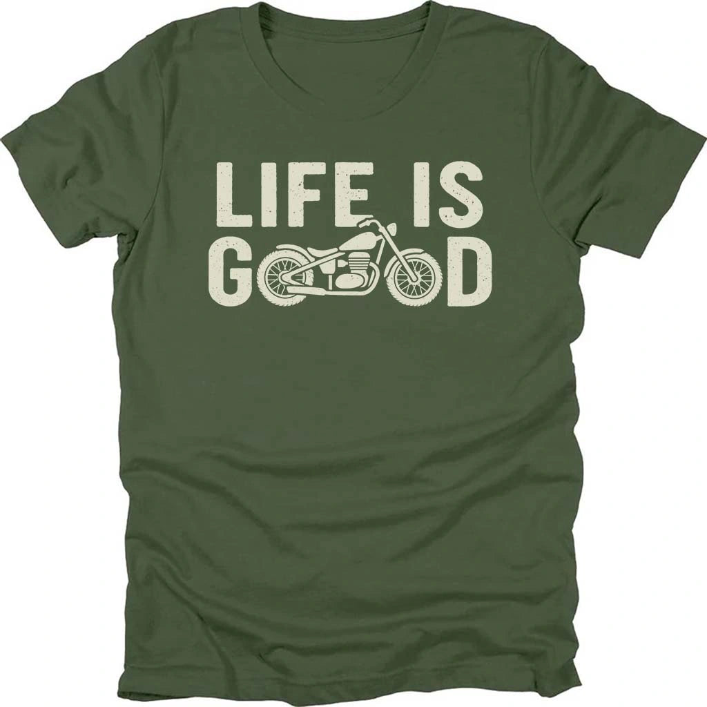 Life Is Good Biker T-shirt